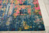 2' X 6' Blue And Yellow Abstract Power Loom Non Skid Area Rug